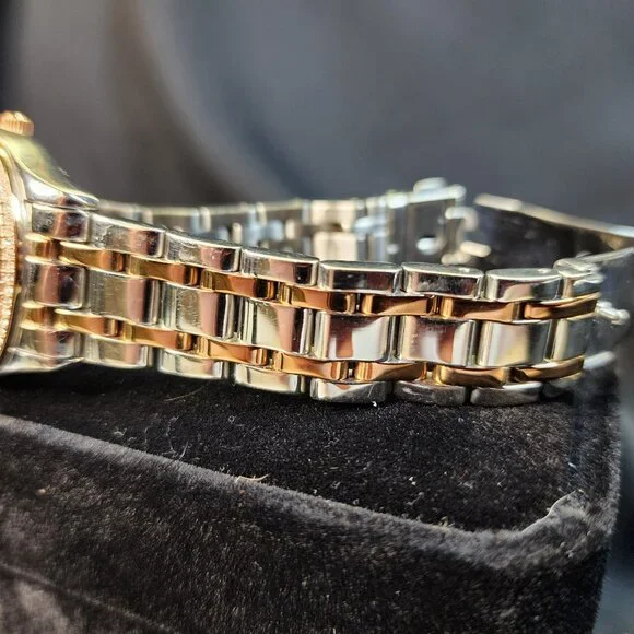 Michael Kors MK6482 Kiley Pave Women’s 2-Tone Crystal Watch 7” Wrist – Pre-Owned - Picture 5 of 11